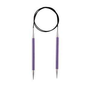 60 cm/24" Length, Knitter's Pride Zing circular needles 2 mm - 10 mm