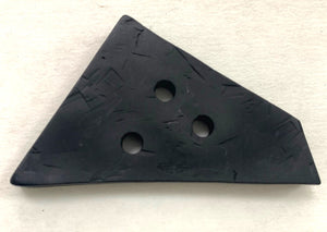 Odd shaped rectangle button  1.5"x 2.5"/40 mm x70 mm