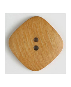 Different Shaped Wood button 2 holes, Size: 45mm by Dill Buttons