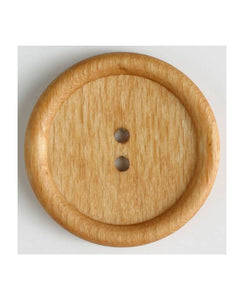 Different Shaped Wood button 2 holes, Size: 45mm by Dill Buttons