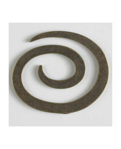 Full metal spiral closure _Button or Shawl Clasp - Size: 50mm by Dill Buttons
