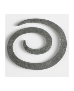 Full metal spiral closure _Button or Shawl Clasp - Size: 50mm by Dill Buttons
