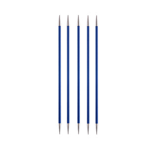 6" length, Knitter's Pride Zing Double Pointed Needles sizes 2.25mm-8mm