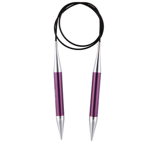 40 cm/16" Length, Knitter's Pride Zing circular needles 2 mm - 8 mm