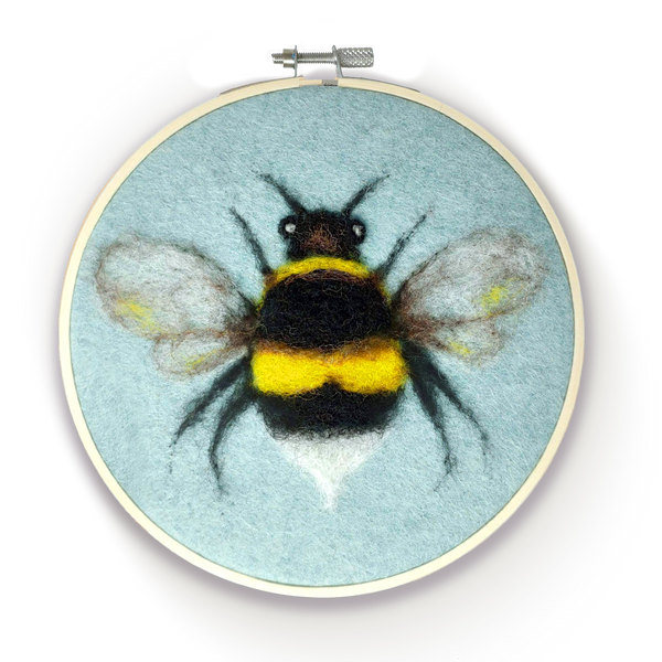 Bee in a Hoop Needle Felting Kit