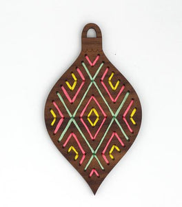 Wood Ornament Embroidery Kit by Kiriki Press