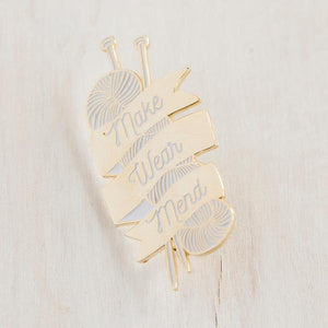 Make, Wear, Mend pin
