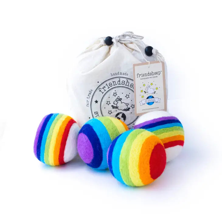 Rainbow Dryer Balls by FriendSheep