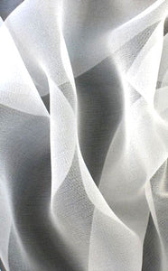 White silk gauze 45" 3mm