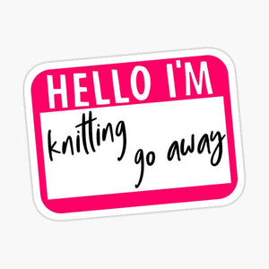 Funny Knitting, Quilting & Sewing Stickers