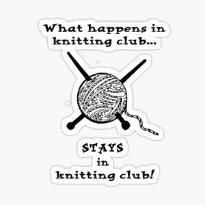 Funny Knitting, Quilting & Sewing Stickers