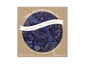 Constellation Star Map Embroidery kit by Kiriki Press